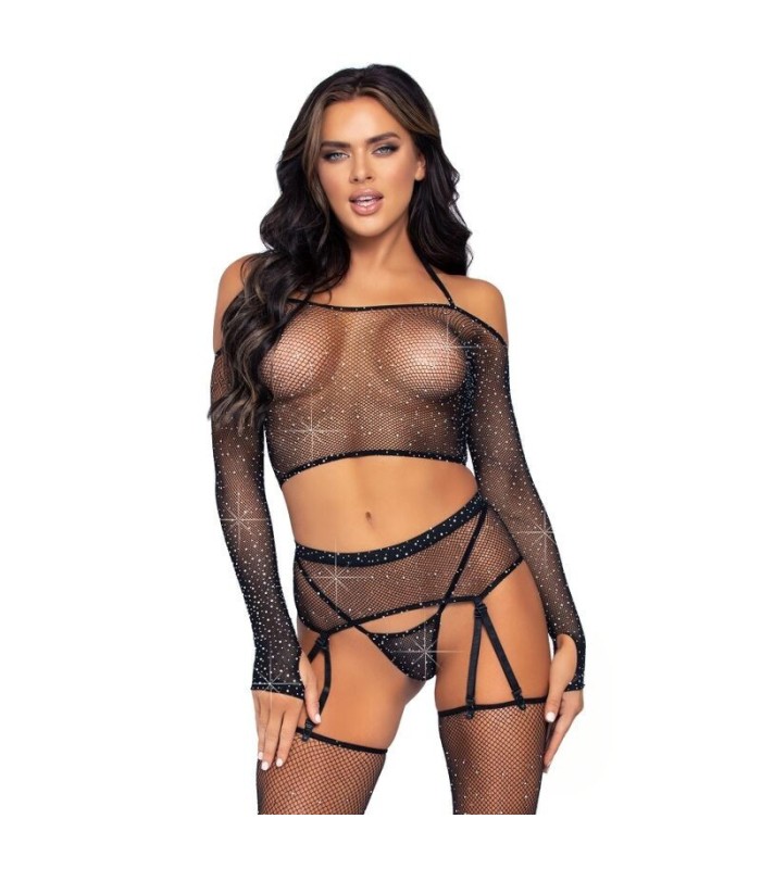 LEG AVENUE - SET CUATRO PIEZAS