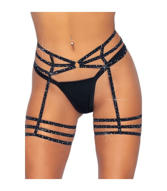 LEG AVENUE - LIGUERO CON BRILLANTES TALLA UNICA