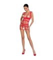 PASSION - WOMAN BS089 BODYSTOCKING ROJO TALLA UNICA