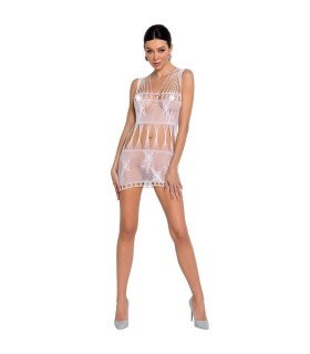 PASSION - WOMAN BS090 BODYSTOCKING BLANCO TALLA UNICA