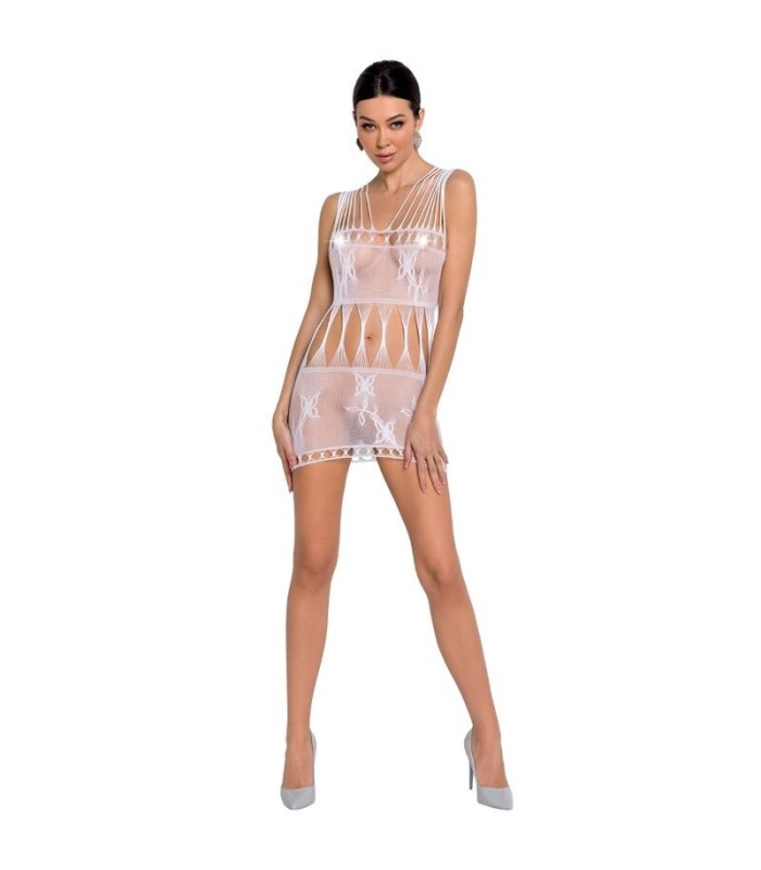 PASSION - WOMAN BS090 BODYSTOCKING BLANCO TALLA UNICA