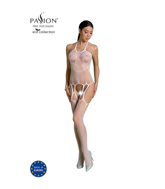 PASSION - ECO COLLECTION BODYSTOCKING ECO BS002 BLANCO