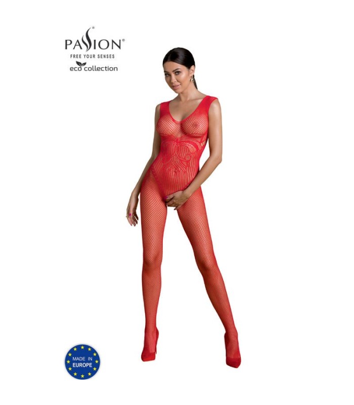 PASSION - ECO COLLECTION BODYSTOCKING ECO BS003 ROJO