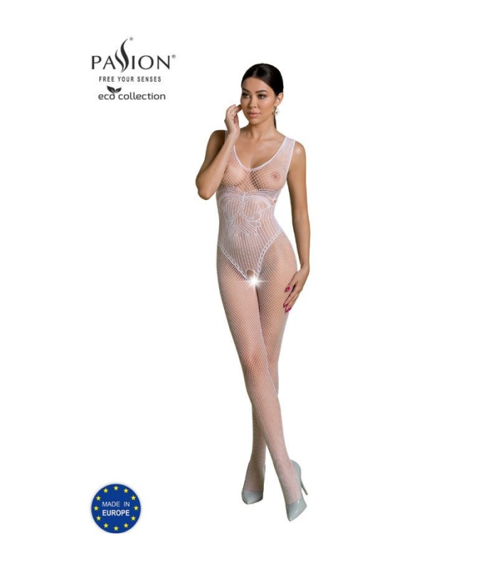 PASSION - ECO COLLECTION BODYSTOCKING ECO BS003 BLANCO