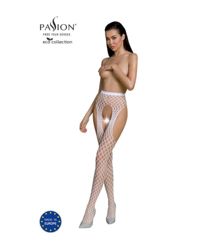 PASSION - ECO COLLECTION BODYSTOCKING ECO S003 BLANCO