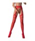 PASSION - S026 MEDIAS CON LIGUERO ROJO TALLA UNICA