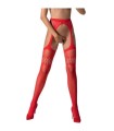 PASSION - S026 MEDIAS CON LIGUERO ROJO TALLA UNICA