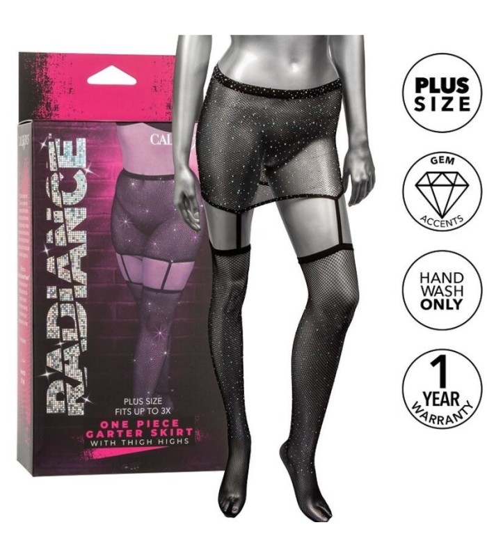 CALEXOTICS - RADIANCE FALDA DE LIGA HASTA EL MUSLO TALLA GRANDE