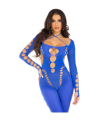 LEG AVENUE - BODYSTOCKING TOBILLO RECKLESS AZUL
