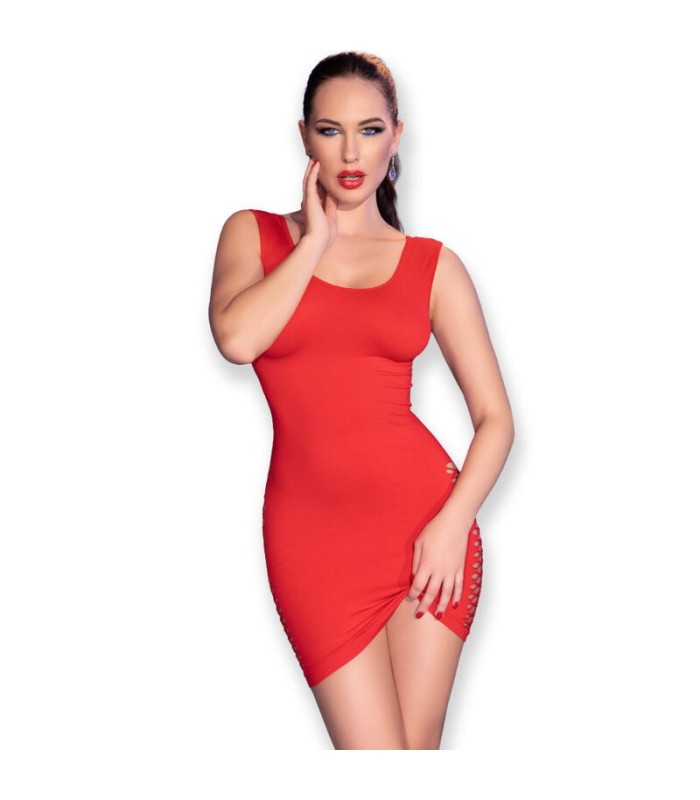 CHILIROSE - CR 4622 VESTIDO ROJO S/M