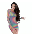CHILIROSE - CR 4334 VESTIDO MULTICOLOR S/M