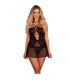 LIVCO CORSETTI FASHION - BARIRIN LC 90633 FALDA + PANTY NEGRO L/XL