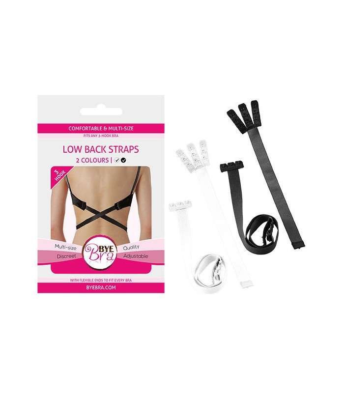 BYE-BRA - ADAPTADOR SUJETADOR ESPALDA ABIERTA NEGRO & BLANCO