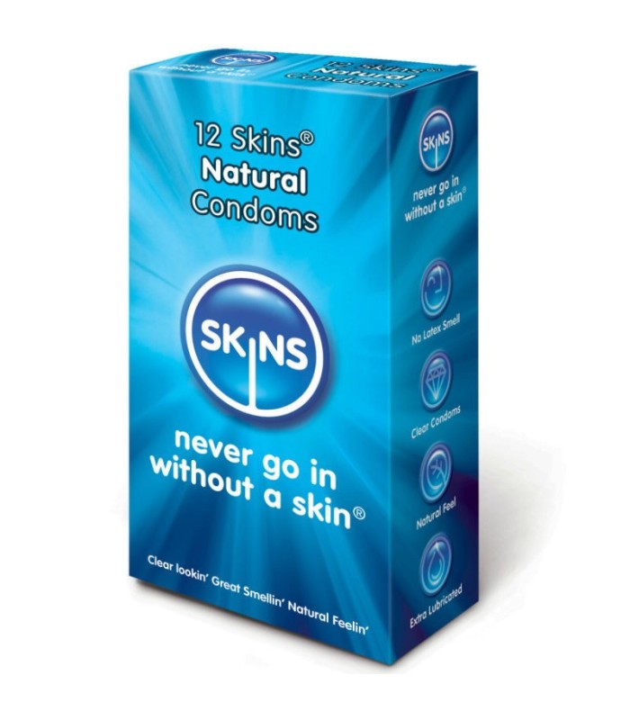 SKINS - PRESERVATIVO NATURAL PACK 12 UDS