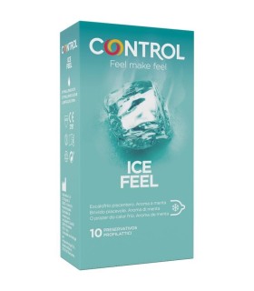 CONTROL - ICE FEEL PRESERVATIVOS EFECTO FRIO 10 UNIDADES