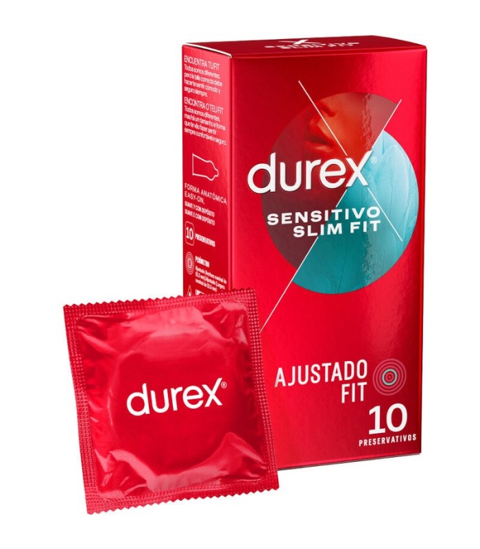 DUREX - SENSITIVO SLIM FIT 10 UNIDADES