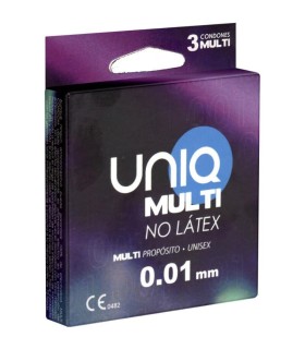 UNIQ - MULTI PRESERVATIVOS SIN LATEX 3 UNIDADES