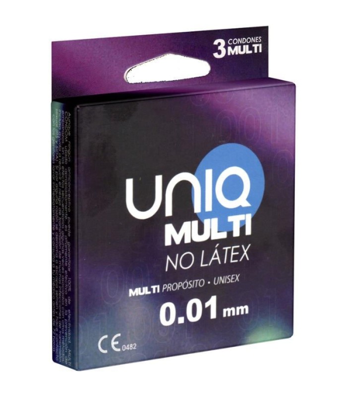 UNIQ - MULTI PRESERVATIVOS SIN LATEX 3 UNIDADES