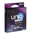 UNIQ - MULTI PRESERVATIVOS SIN LATEX 3 UNIDADES