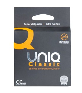 UNIQ - CLASSIC PRESERVATIVOS SIN LATEX 3 UNIDADES
