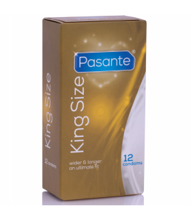PASANTE - PRESERVATIVOS KING MS LARGOS Y ANCHOS 12 UNIDADES
