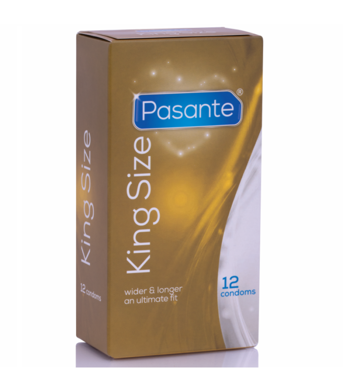 PASANTE - PRESERVATIVOS KING MS LARGOS Y ANCHOS 12 UNIDADES