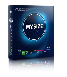 MY SIZE - PRO PRESERVATIVOS 47 MM 3 UNIDADES