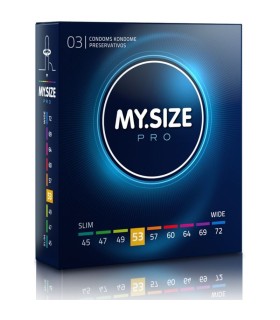 MY SIZE - PRO PRESERVATIVOS 53 MM 3 UNIDADES