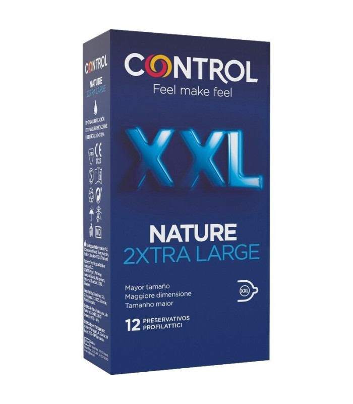 CONTROL - NATURE 2XTRA LARGE PRESERVATIVOS XXL - 12 UNDS
