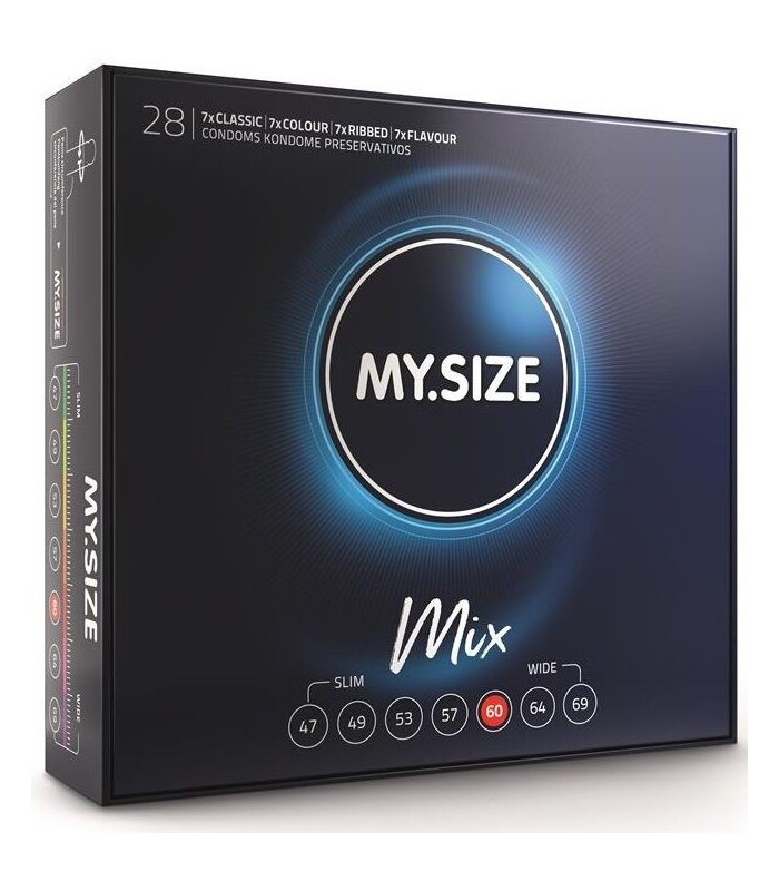 MY SIZE - MIX PRESERVATIVOS 60 MM 28 UNIDADES