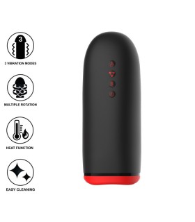 JAMYJOB - SPIN-X MASTURBADOR CON ROTACIÓN Y FUNCIÓN CALOR