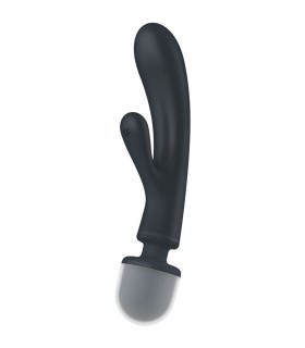 SATISFYER - TRIPLE LOVER MASAJEADOR VIBRADOR RABBIT GRIS