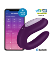SATISFYER - DOUBLE JOY CON APP MORADO