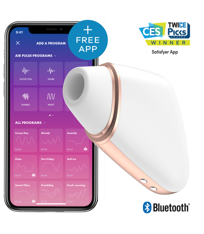 SATISFYER - LOVE TRIANGLE ESTIMULADOR Y VIBRADOR BLANCO