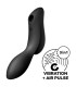 SATISFYER - CURVY TRINITY 2 ESTIMULADOR Y VIBRADOR NEGRO