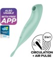 SATISFYER - TWIRLING PRO+ ESTIMULADOR Y VIBRADOR APP VERDE