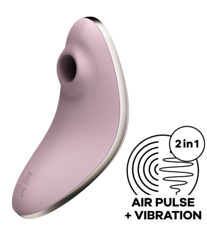 SATISFYER - VULVA LOVER 1 ESTIMULADOR Y VIBRADOR VIOLETA