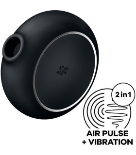 SATISFYER - PRO TO GO 3 ESTIMULADOR Y VIBRADOR DOBLE NEGRO