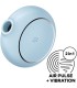 SATISFYER - PRO TO GO 3 ESTIMULADOR Y VIBRADOR DOBLE AZUL