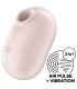 SATISFYER - PRO TO GO 2 ESTIMULADOR Y VIBRADOR DOBLE BEIGE