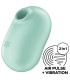 SATISFYER - PRO TO GO 2 ESTIMULADOR Y VIBRADOR DOBLE VERDE