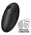 SATISFYER - VULVA LOVER 3 ESTIMULADOR Y VIBRADOR NEGRO