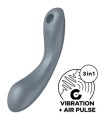 SATISFYER - CURVE TRINITY 1 AIR PULSE VIBRATION GRIS