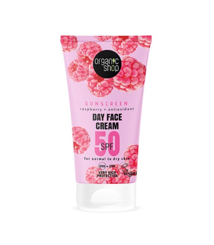 ORGANIC SHOP RASPBERRY CREMA FACIAL DE DIA SPF50 50ML