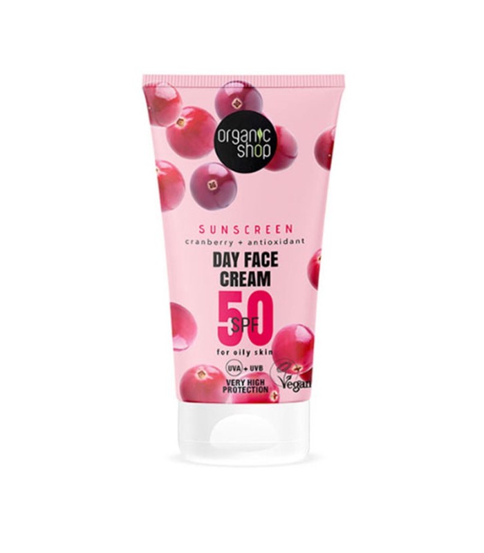 ORGANIC SHOP CRANBERRY CREMA FACIAL DE DIA SPF50 50ML