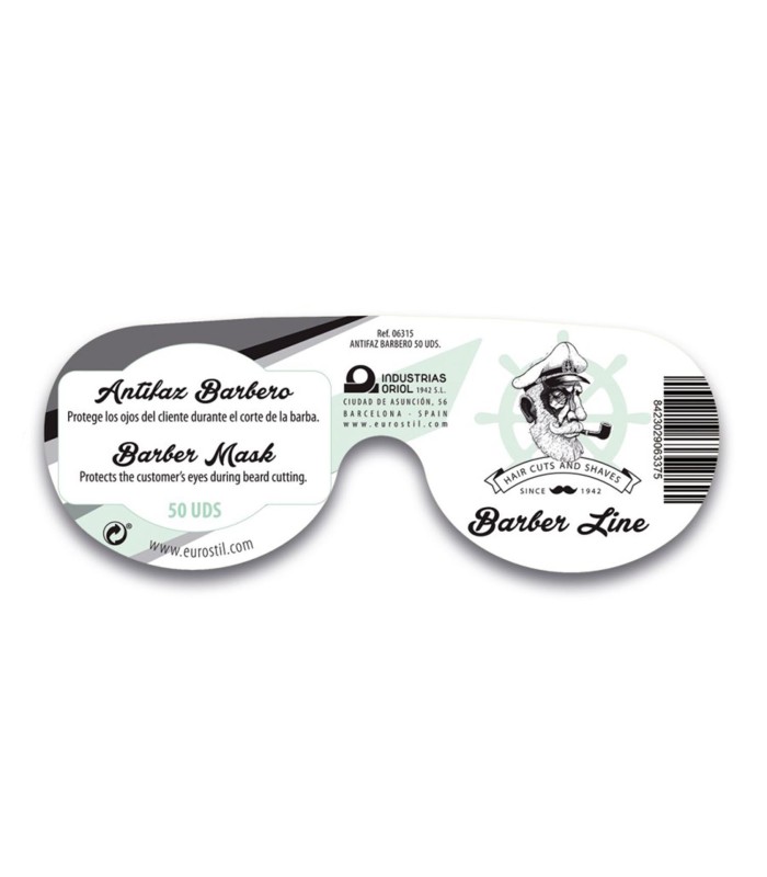 EUROSTIL BARBER LINE ANTIFAZ BARBERO NEGRO NEGRO PACK 50UN