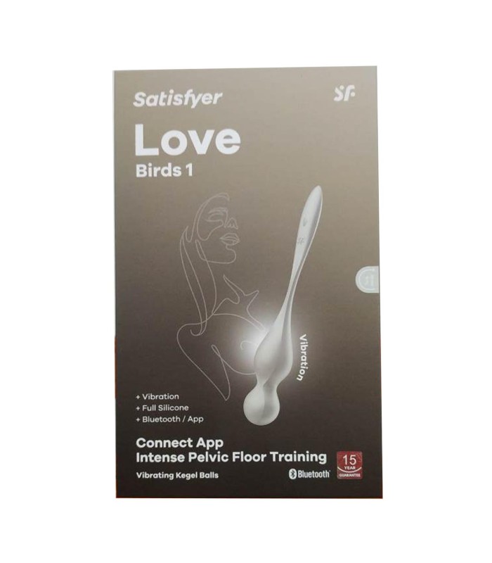 SATISFYER LOVE BIRDS 1 INTENSE PELVIC FLOOR TRAINING APP BEIGE 1UN