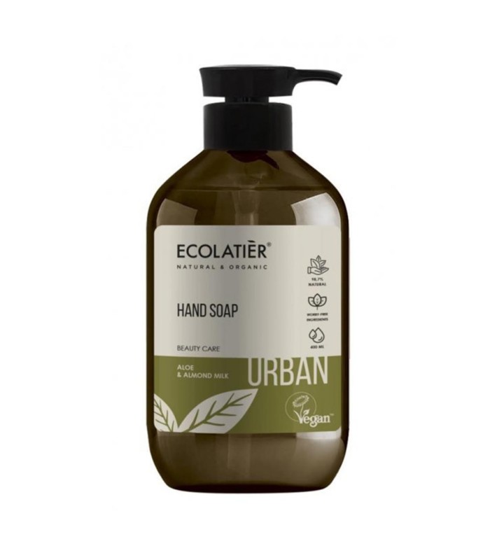 ECOLATIER ALOE Y LECHE DE ALMENDRAS JABON DE MANOS JABON DE MANOS 1UN