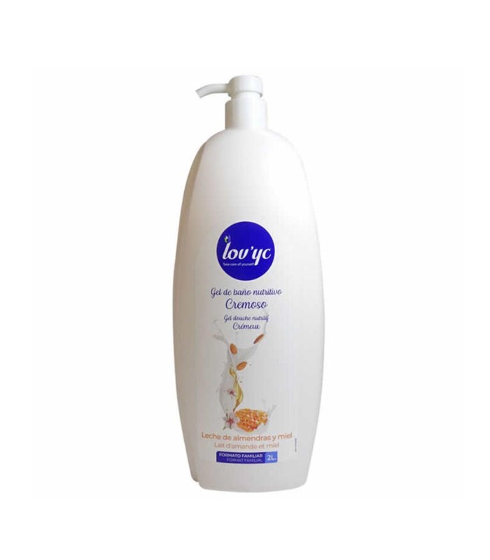LOVYC LECHE DE ALMENDRAS Y MIEL GEL DE BAÑO NUTRITIVO 2000ML