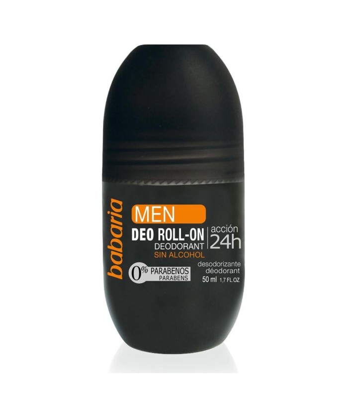 BABARIA MEN DESODORANTE ROLL-ON SIN ALCOHOL ACCION 24H 50ML